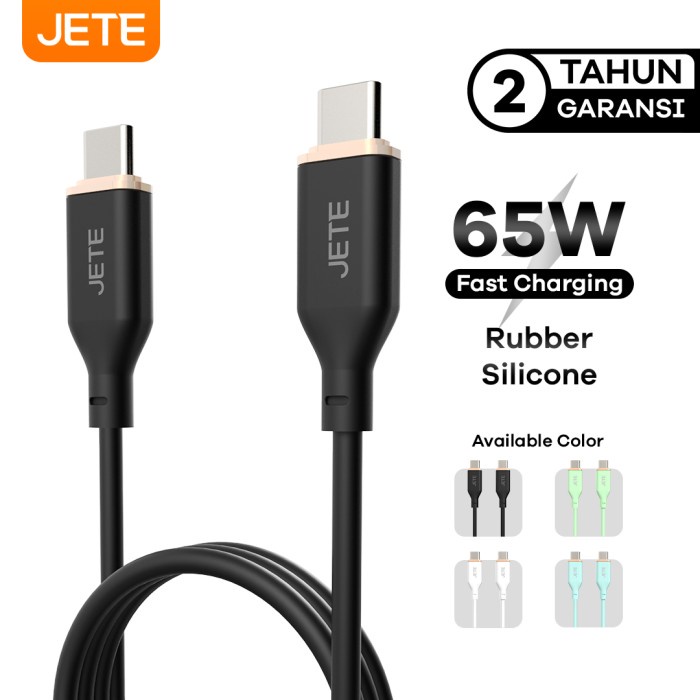 Kabel Data Type C to Type C PD 65W Fast Charging 5A JETE CX10