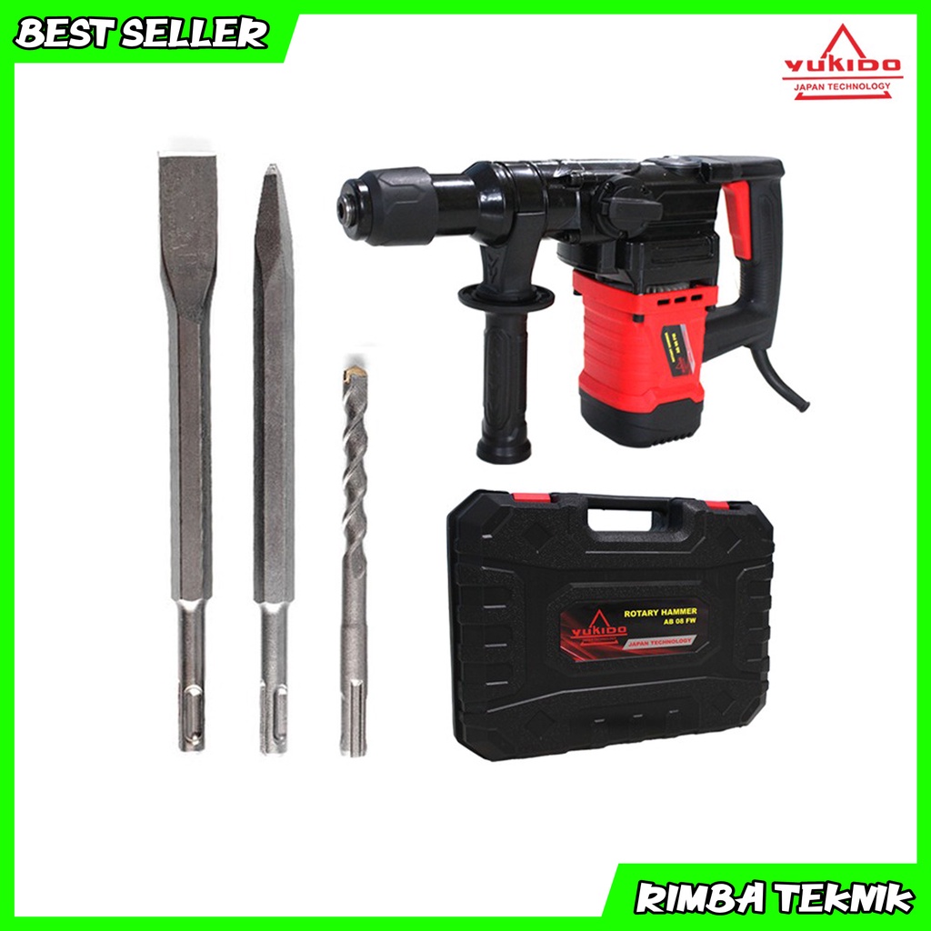 Mesin Bor Bobok Yukido AB-08FW Mesin Bor Bobok Beton SDS Plus Rotary Hammer Drill Japan Technology