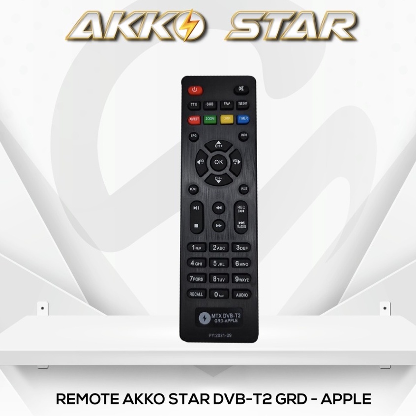 Remote STB Matrix Apple HD Merah &amp; Ungu Akko Star NO SETTING