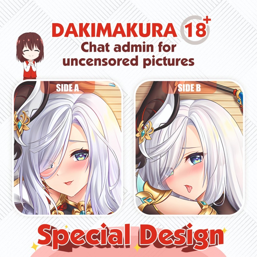 Dakimakura Shenhe Genshin Impact 150x50 cm (Cover Only)