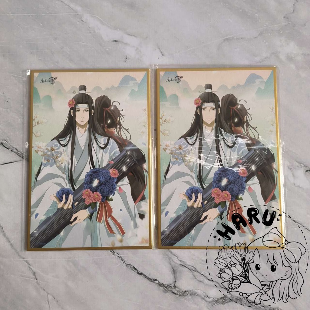 MDZS SHIKISHI LAN WANGJI WEI WUXIAN BIRTHDAY LIMITED CARD KERAS READY STOCK