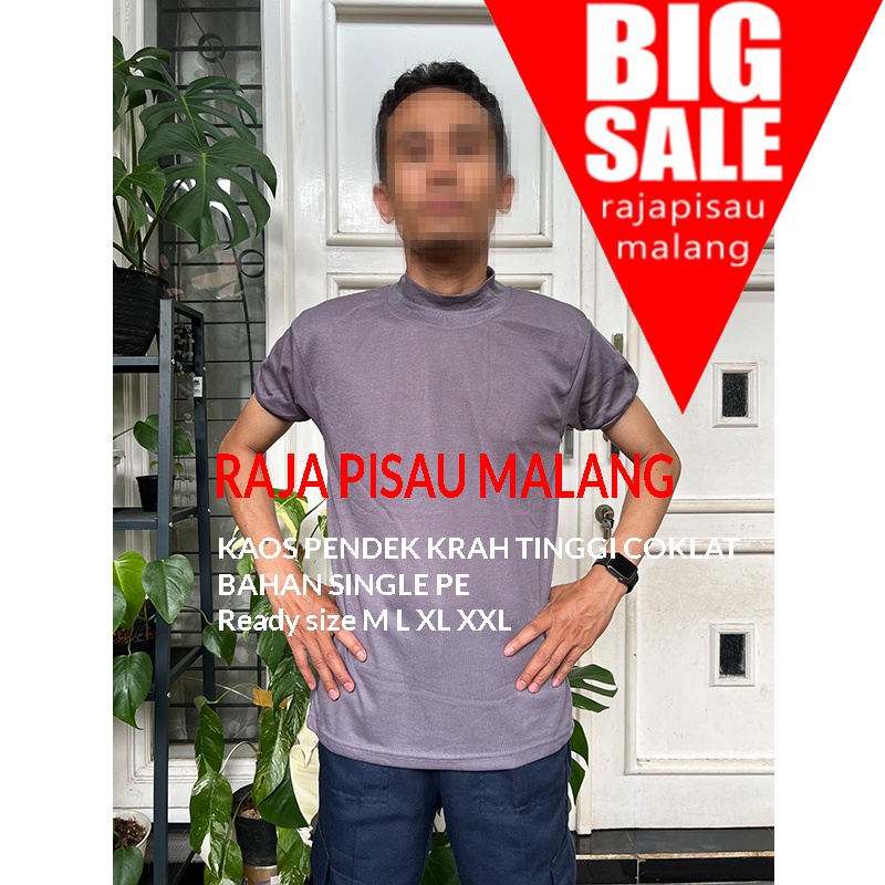 Kaos Krah Tinggi Putih Hitam Biru Dongker