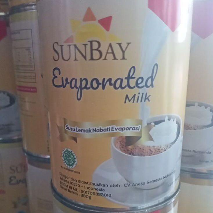 

Stok terbaru susu evaporasi sunbay 380gr