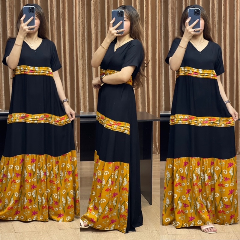 Daster Arab NONI CANTIKA Long Dress Homey Rayon super