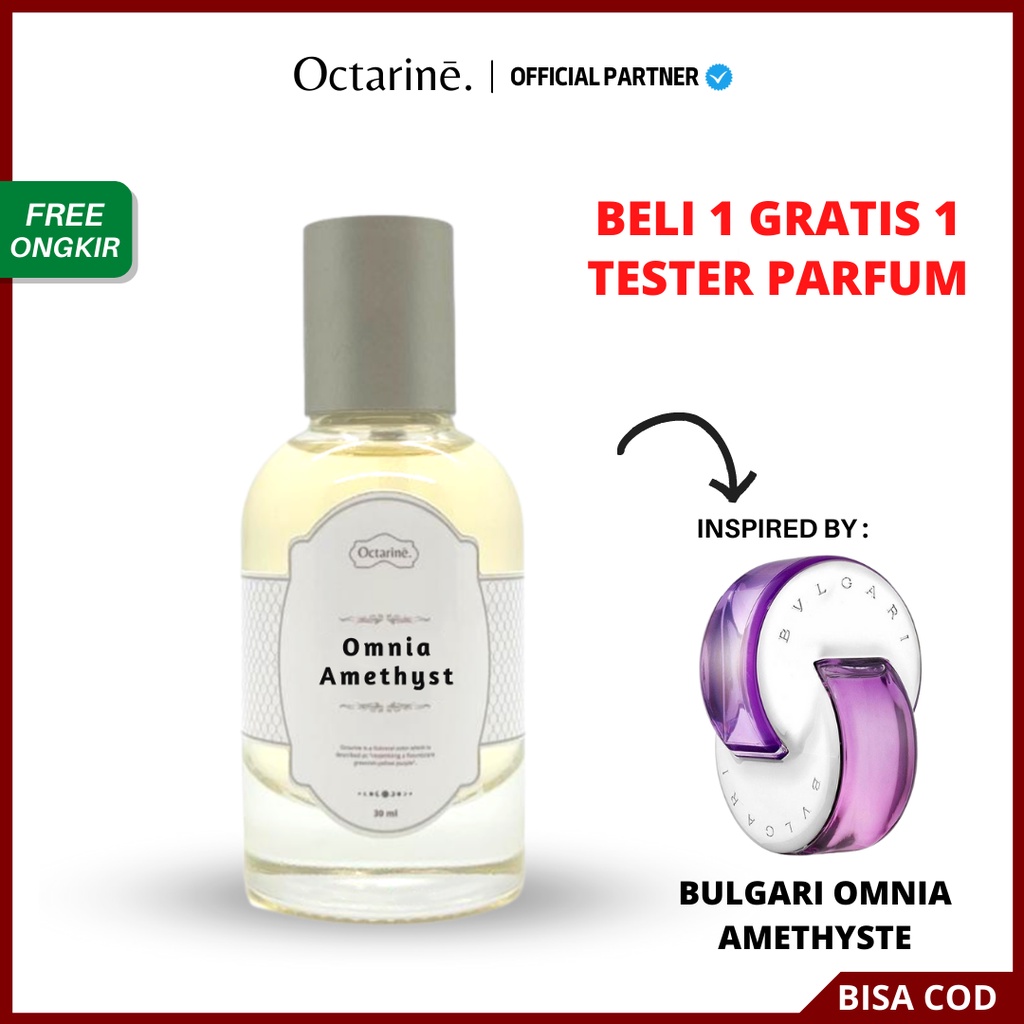 Parfum Wanita Pria Tahan Lama Aroma Fresh Elegan Sexy by Octarine - Inspired by Omnia Amethyste | Parfume Farfum Perfume Minyak Wangi Cewek Cowok Murah Original