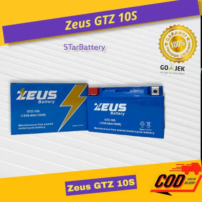 Zeus Aki Accu Kering Mbtz10S Gtz-10S - 8.6Ah (Garansi 1 Tahun) Forza #Original