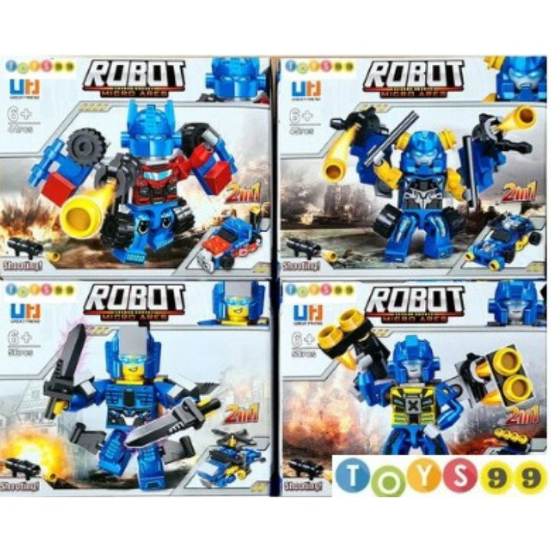 Mainan Anak LEGO ROBOT 2IN1 TRANSFORMER BUMBLEBEE BRICKS BLOCK