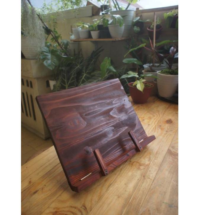 

Kejutan Termurah Wooden Book Stand Cookbook Stand Holder Penyangga Buku Laptop Tablet Kanvas Lukis Gambar Kayu