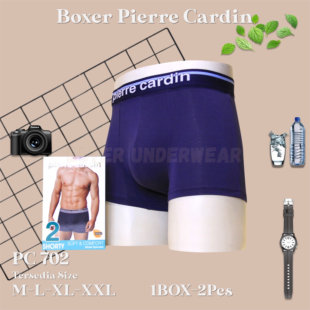 Pierre Cardin Celana Boxer Pria PC 702 1 Box isi 2Pcs