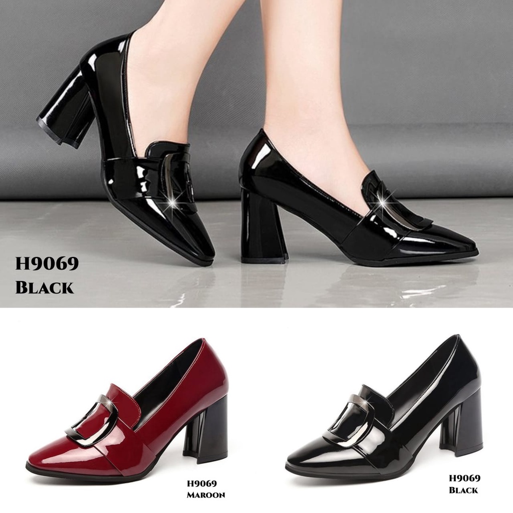PRF Sepatu Heels Platform Mules Fashion Korea H9069