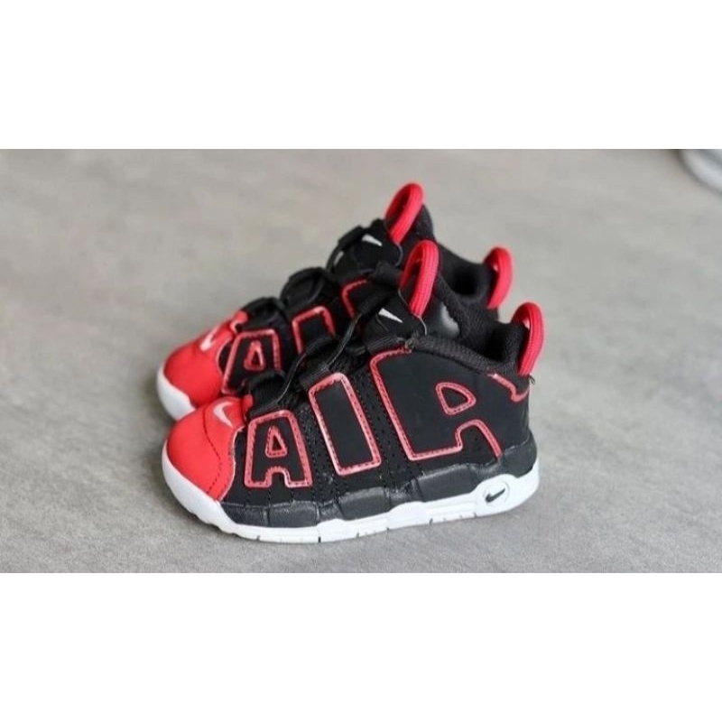 SEPATU ANAK ORIGINAL NIKE UP TEMPO BLACK RED