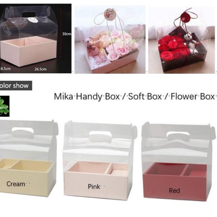 

Grosir Terkini Mika Handy Box / Soft Box Flower Box / Bloom box