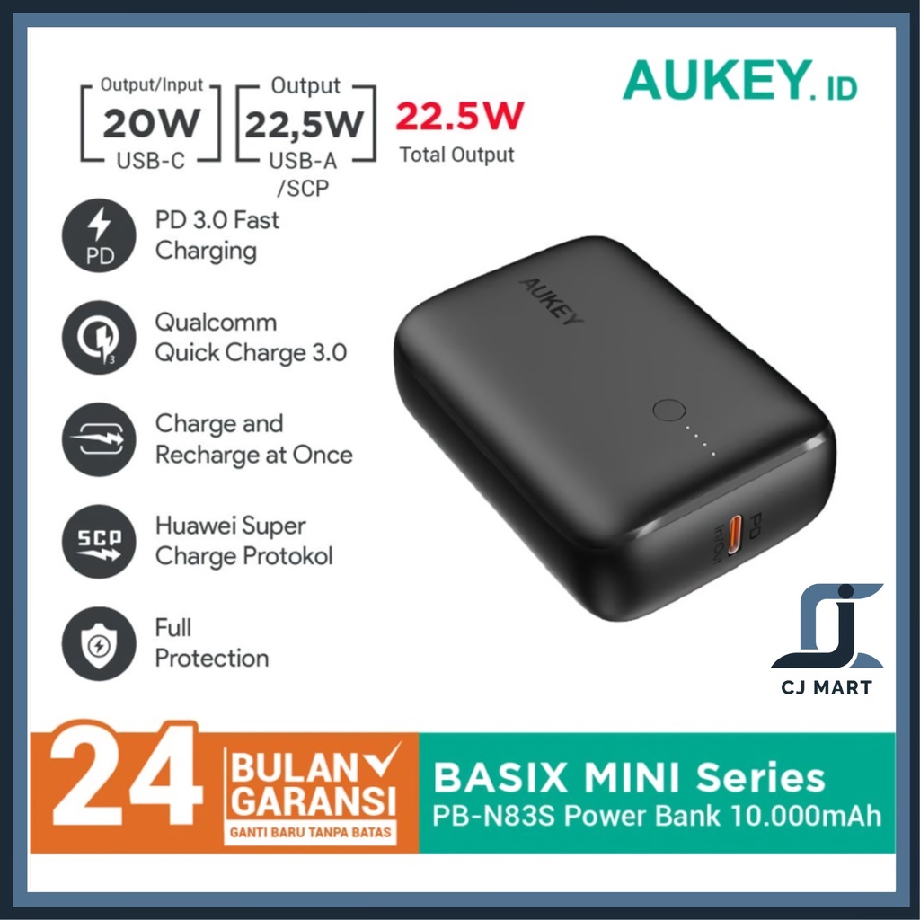 Powerbank Aukey PB-N83S 10.000mAh PD 3.0 - 500824