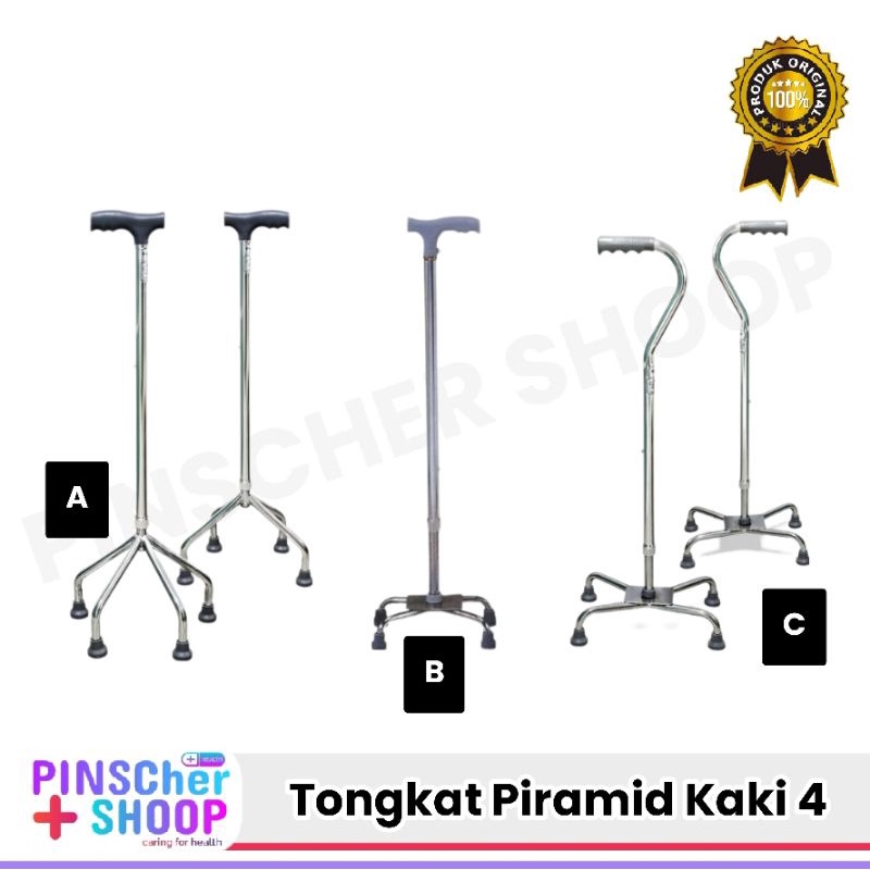 TONGKAT PIRAMID KAKI 4 | TONGKAT BANTU JALAN LANSIA