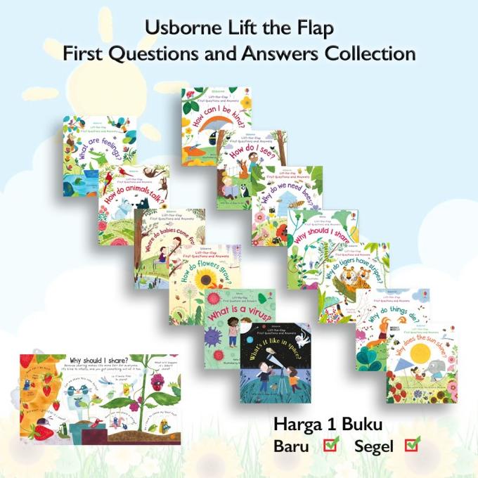 

Buku Usborne Lift The Flap First QnA Question and Answer Collection