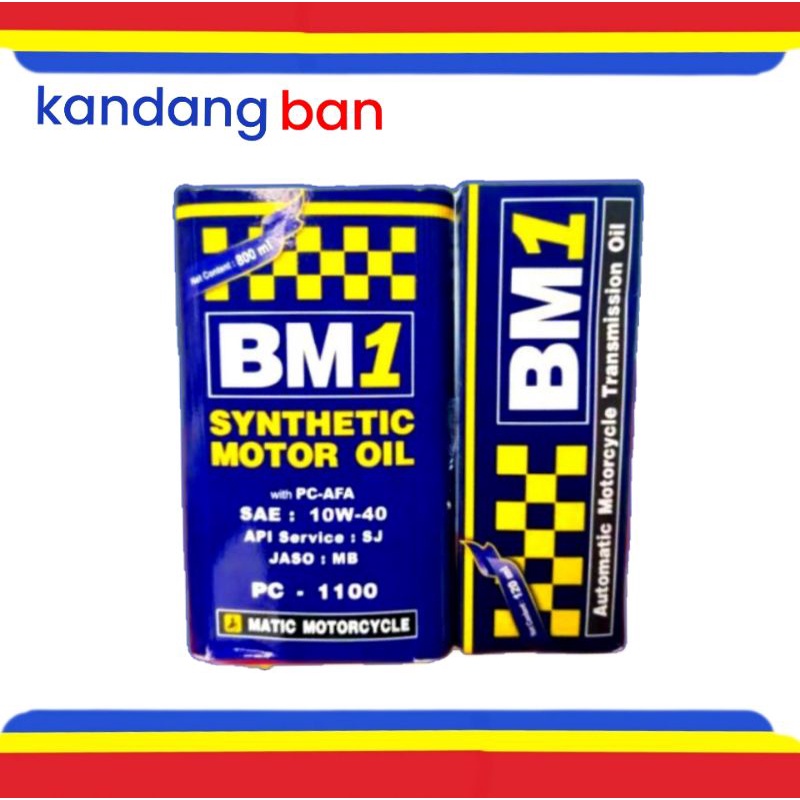 PAKET OLI MATIC BM1 10W-40 0.8L+ OLI GEAR BM1 120 ML