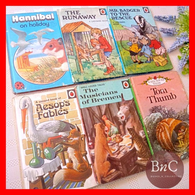 buku dongeng Ladybird bekas cetakan lawas lady bird