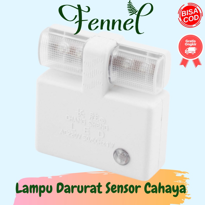 Lampu Darurat Malam Otomatis Sensor Cahaya CS-007