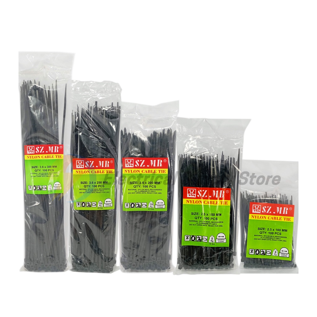 KABEL TIES CABLE TIE SZMR 2,5x150 mm (15cm) QTY 100 | KABEL SERBAGUNA | KABEL PENGIKAT | BERKUALITAS