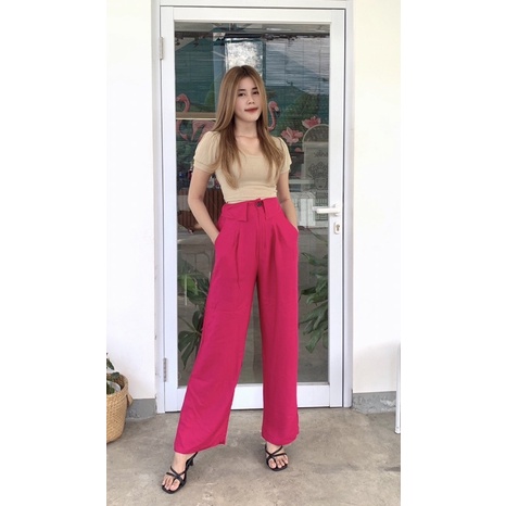 Prilly Cullote | Celana Highwaist wanita rayon premium