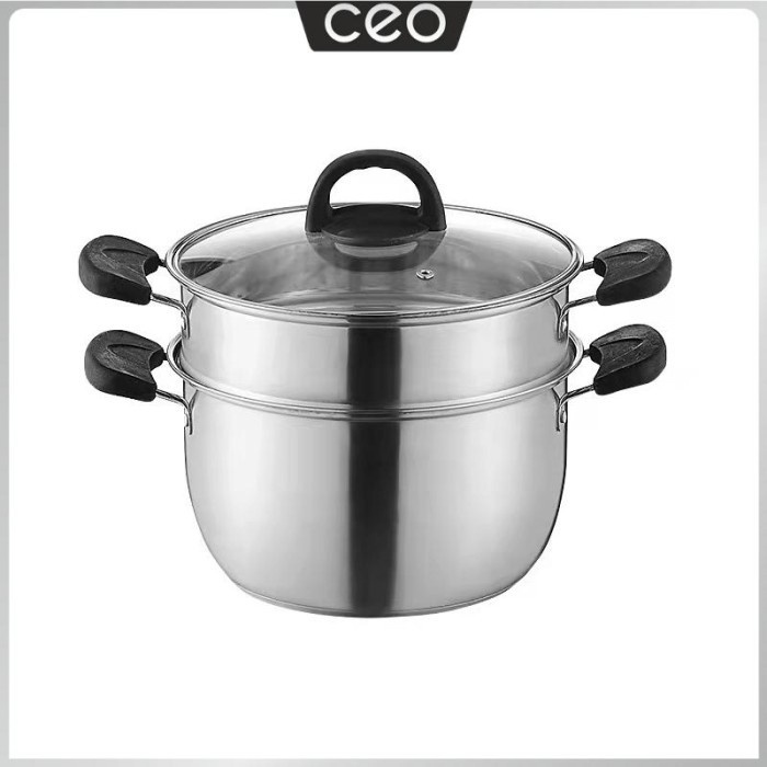 CEO PANCI STEAMER SUSUN STAINLESS 304 PANCI KUKUS SUSUN SERBAGUNA