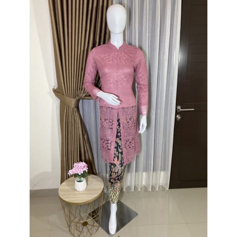 Ready kebaya Tunik brokat modern//kebaya Tunik brokat besan//Tunik brokat pesta//Tunik brokat busui