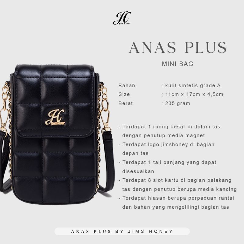 Anas Mini Bag Jims Honey Tas Selempang Wanita Tas Terbaru Jims Honey