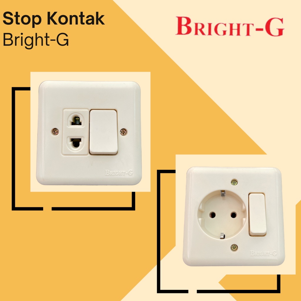 Jual Stop Kontak Saklar Colokan Arde Bright G Inbow Tanam Bg