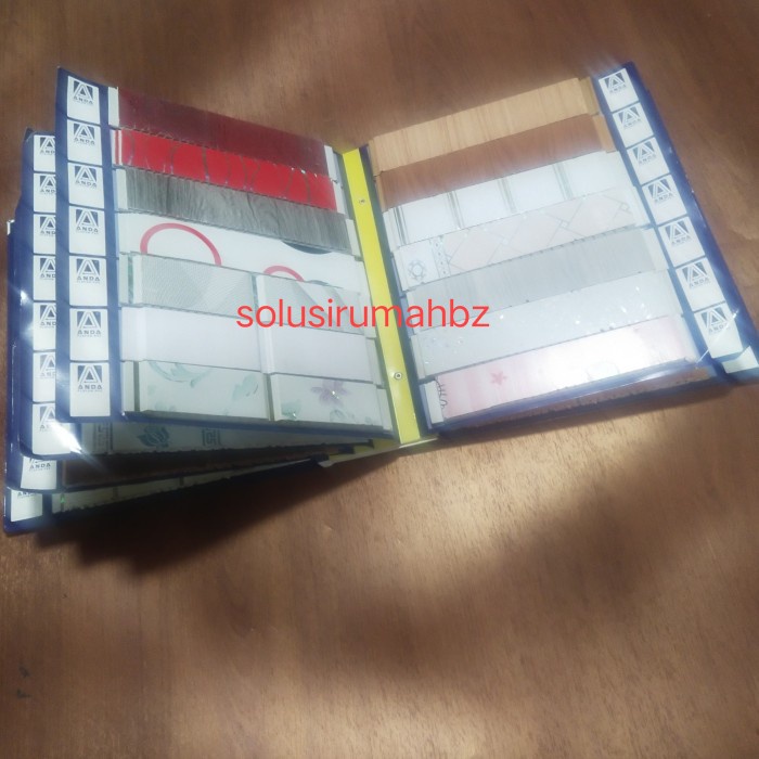 katalog plafon pvc contoh asli plastik catalog kartu warna color card