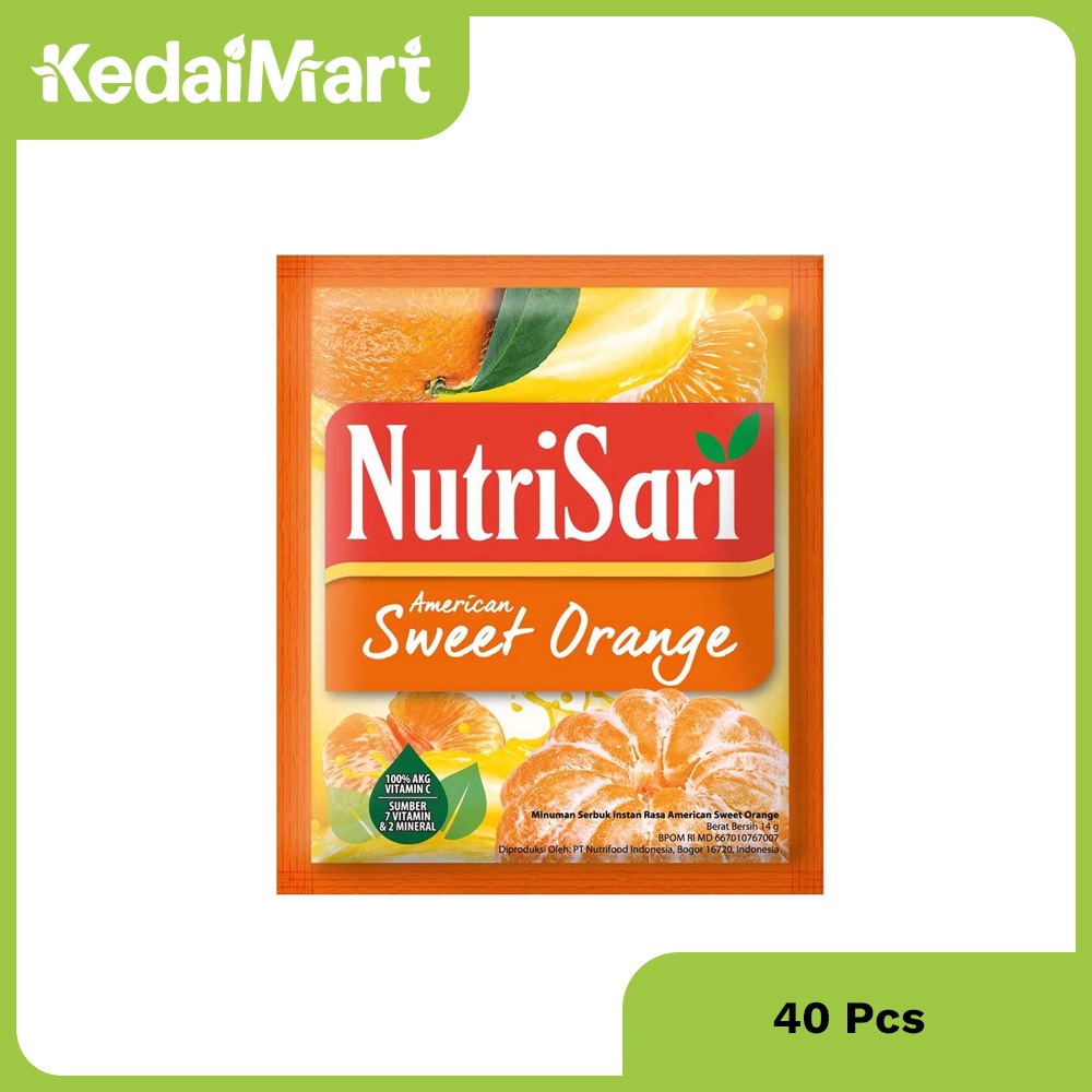 

Nutrisari American Sweet Orange Isi 40