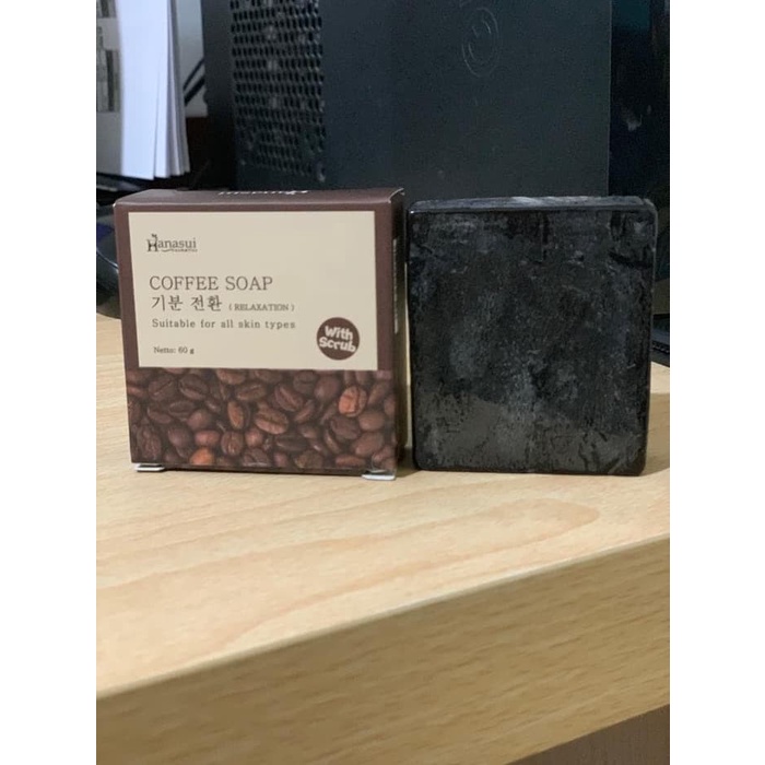Hanasui Coffee Soap BPOM Original - Sabun Kopi 60 gram