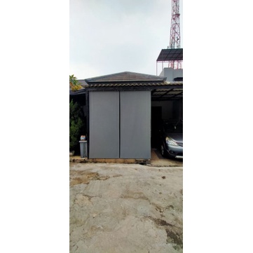 tirai outdoor tampias hujan dan sinar matahari
