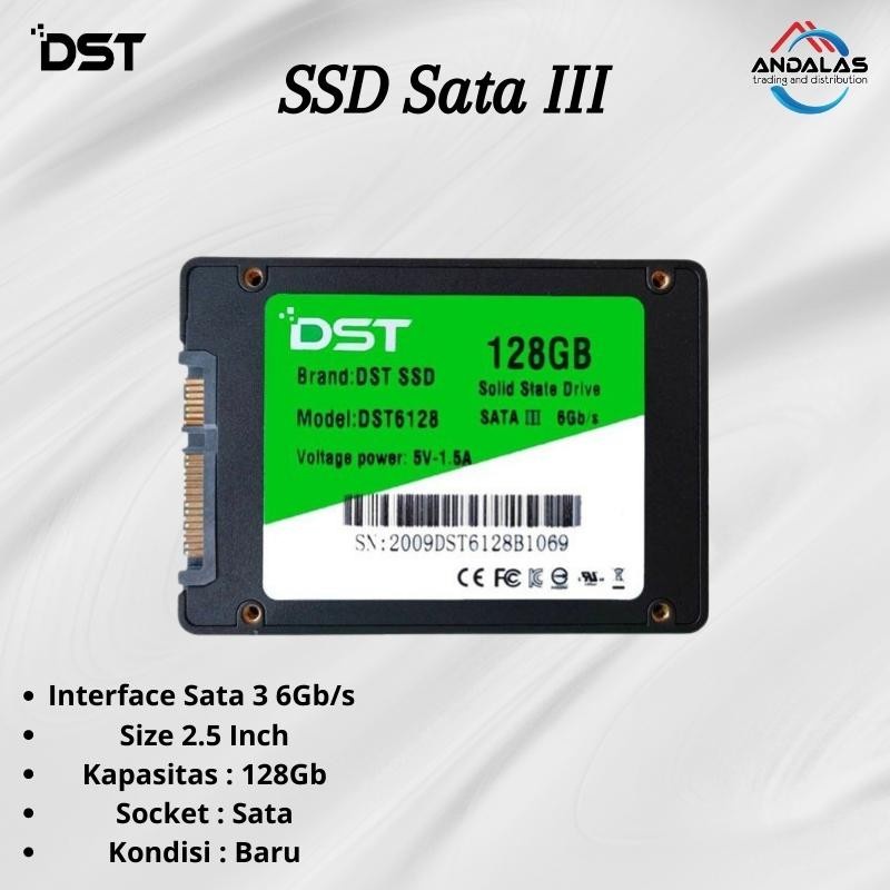 SSD INTERNAL DST 2.5 Sata III 128gb 256gb 512gb 1tb SSD SATA III GARANSI RESMI