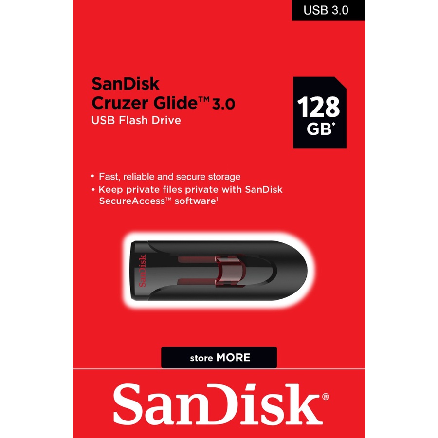 Flashdisk Sandisk Cruzer Glide 128GB USB 3.0