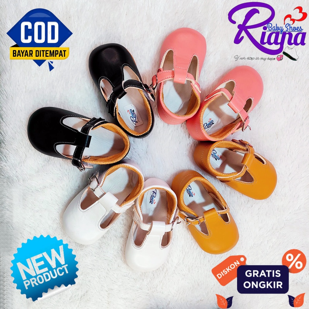 Sepatu bayi prewalker bayi perempuan Ballet sintetis RS16