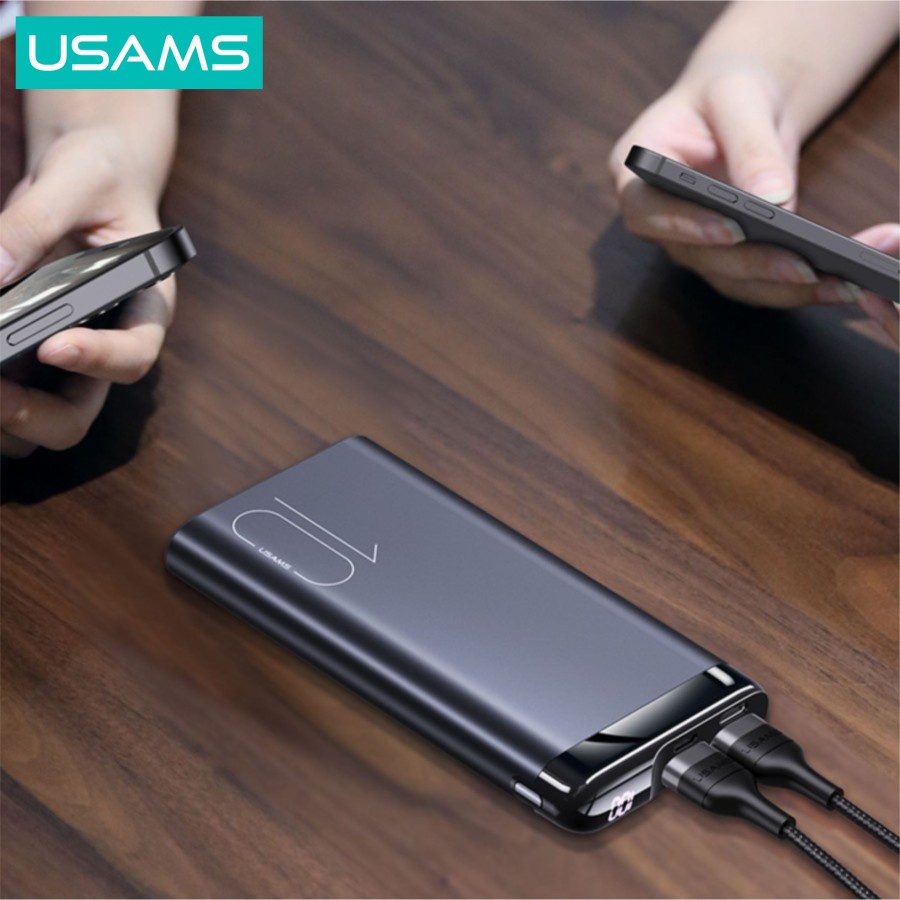 USAMS PB55 Power Bank 10000mAh Dual USB Digital Display