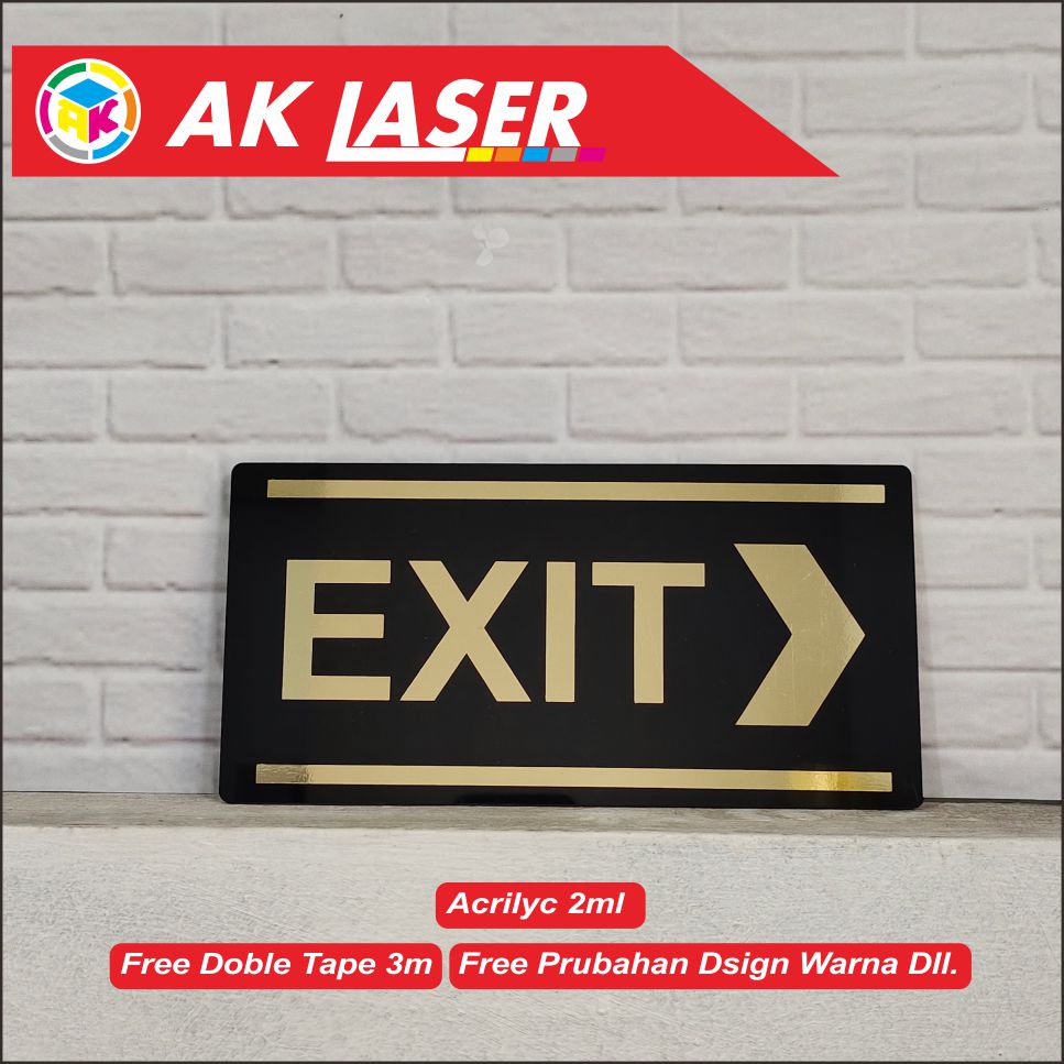 

AKRILIK SIGNAGE EXIT KANAN