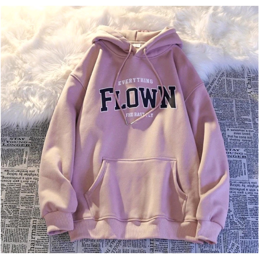 FLOWN EVERYTHING SWEATER HOODIE OVERSIZE WANITA