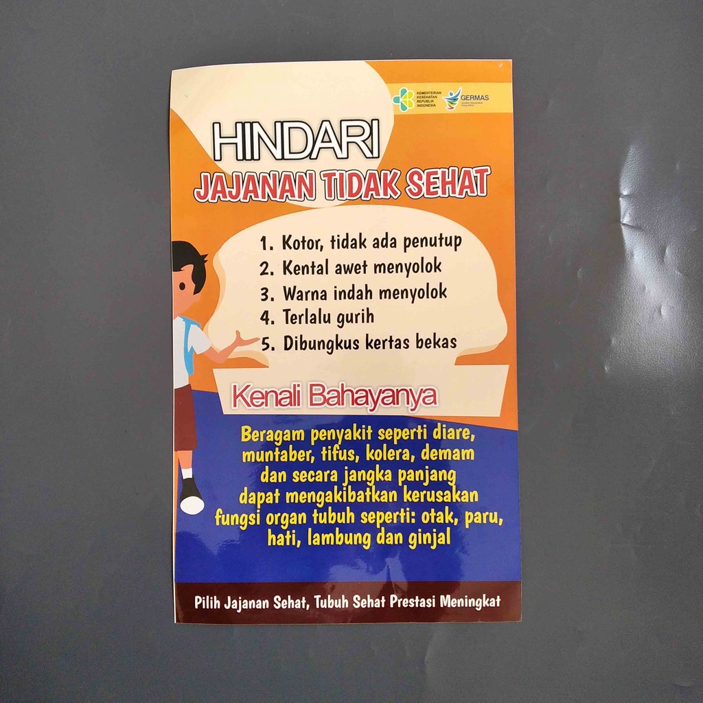 

Stiker Hindari Jajanan Tidak Sehat - Stiker Sekolah - Stiker Edukasi Kesehatan Sekolah