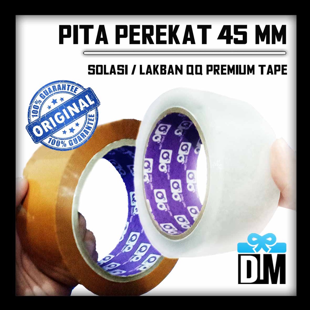 

Solasi Selotip Lakban Packing 2 inch 45mm Goldland QQ Lem Pita Perekat Isolasi Solatip Bukan Naci Joko Keko