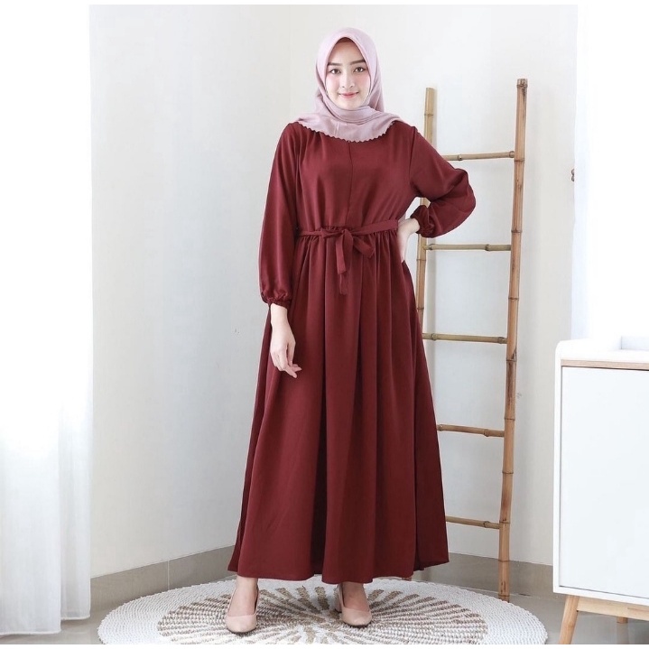 ( GRATIS ONGKIR ) BISA COD ALIFA DRESS / DRES WANITA TERBARU  GAMIS WANITA DEWASA TERBARU / SIZE L X