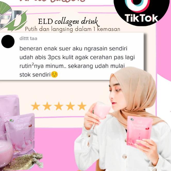 

WOW MURAH (free gift) ELD collagen drink pemutih dan pelangsing...
