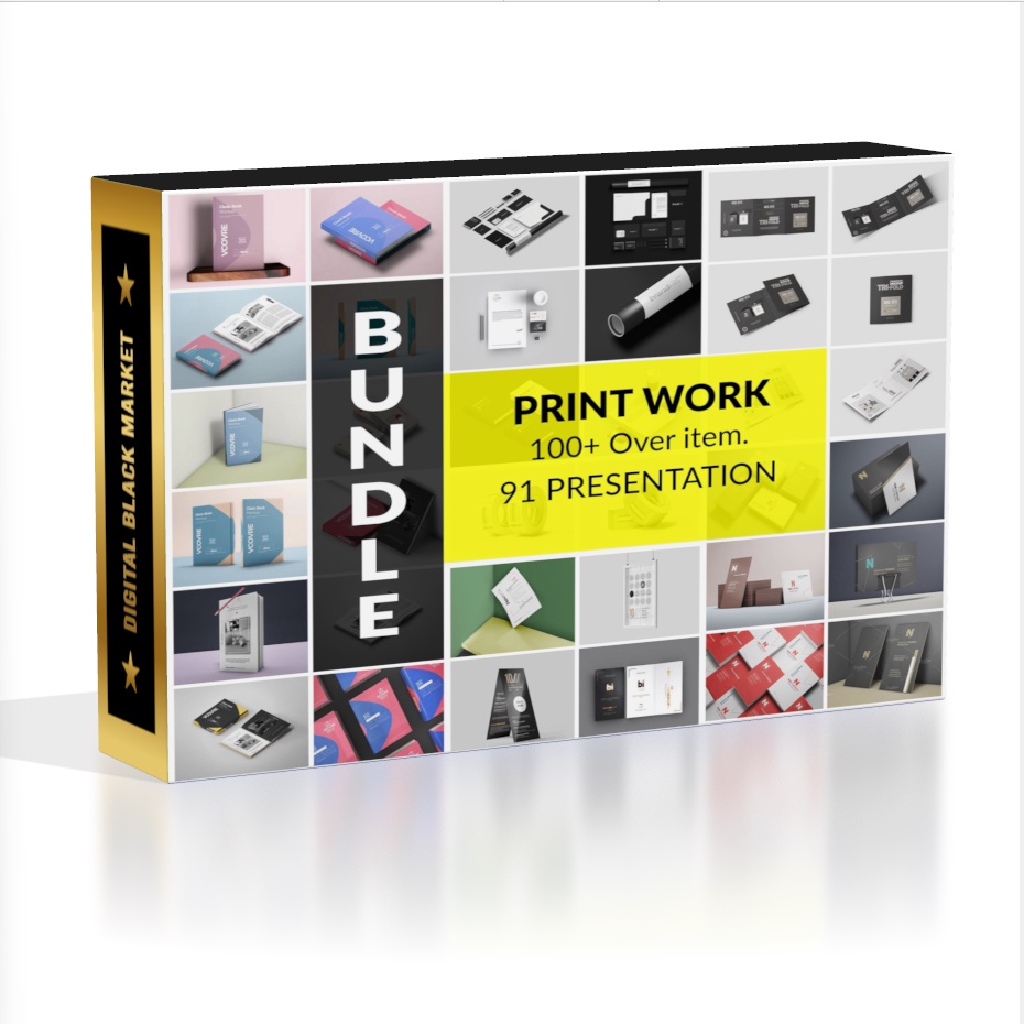 Pro Print Work Mockup Bundle 12+ GB