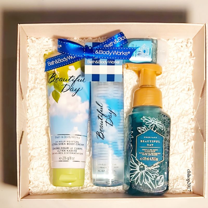 BBW BEAUTIFUL DAY GIFT SET PAKET BATH &amp; BODY WORKS