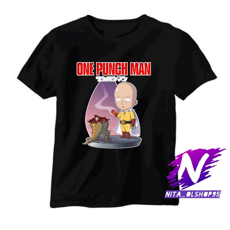 baju anak kaos anak one punch man saitama