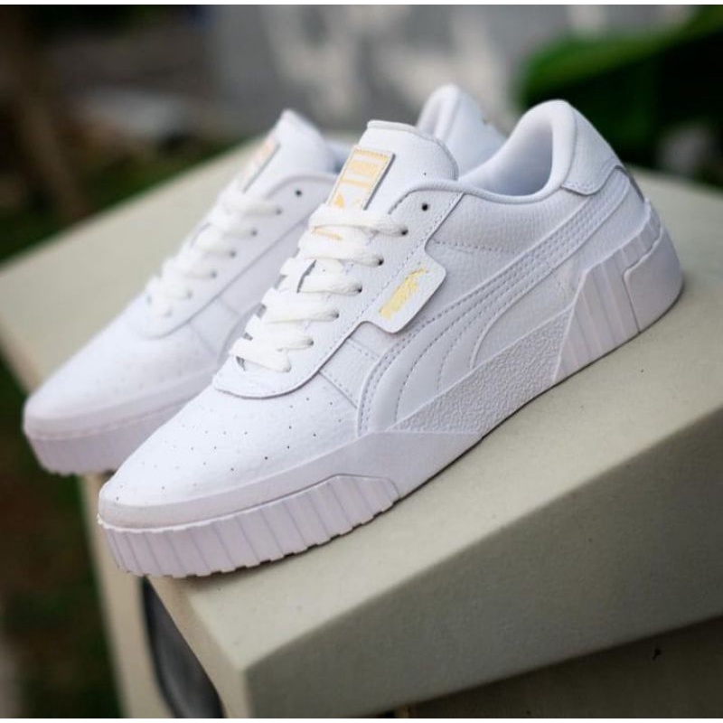 Sepatu PM Cali Bold Full White Original Bnwb OEM Sneakers Wanita
