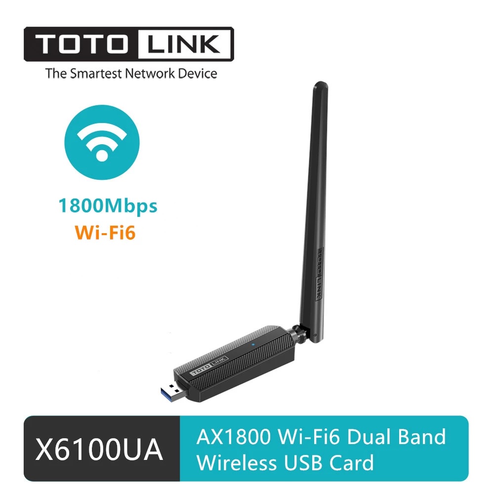 Totolink X6100UA AX1800 Wireless Dual Band USB Adapter 1774 Mbps Ultra N