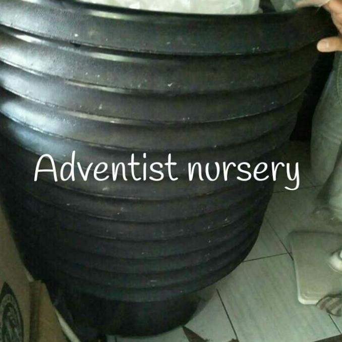 pot hitam jumbo diameter 100 cm/tahan lama /campuran karet/terjamin