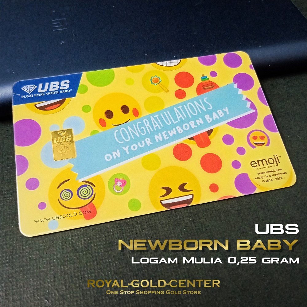 UBS New Born Baby Gift emoji series 0.25 gram