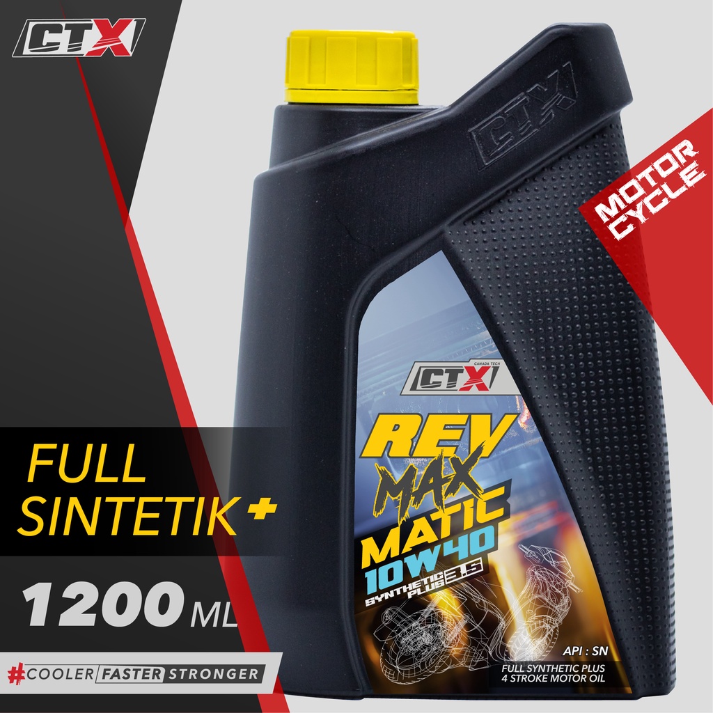 CTX Rev Max Matic 10w40 - oli full sintetik motor Matic